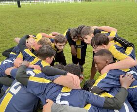 Y8 team huddle